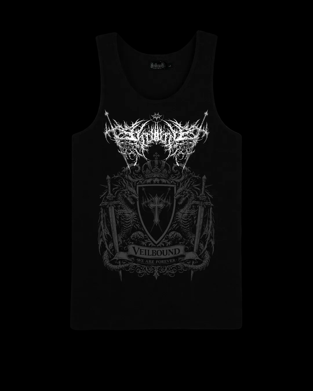 ETERNAL SOVEREIGN I
RIBBED TANK — Wraith Black
