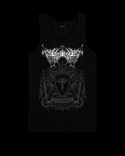 ETERNAL SOVEREIGN I
RIBBED TANK — Wraith Black