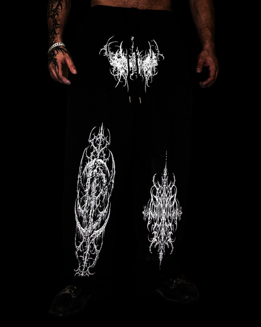 FTL I — FORSAKE THE LIGHT UN-CUFFED SWEATPANTS — 500GSM