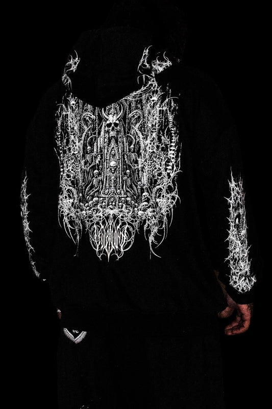 FTL I — FORSAKE THE LIGHT ZIP HOODIE — 500GSM
